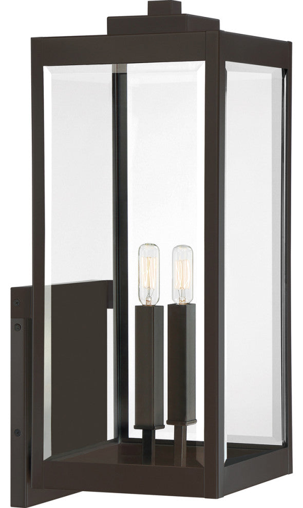 Quoizel WVR8409WT Two Light Outdoor Wall Mount, Western Bronze Finish