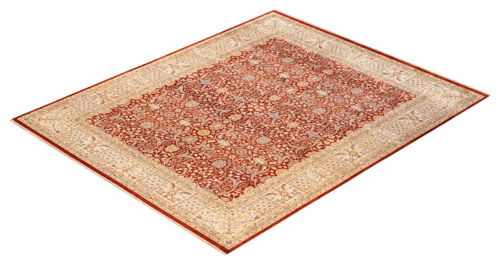 Mogul, One-of-a-Kind Hand-Knotted Area Rug Orange, 8'1"x10'1"
