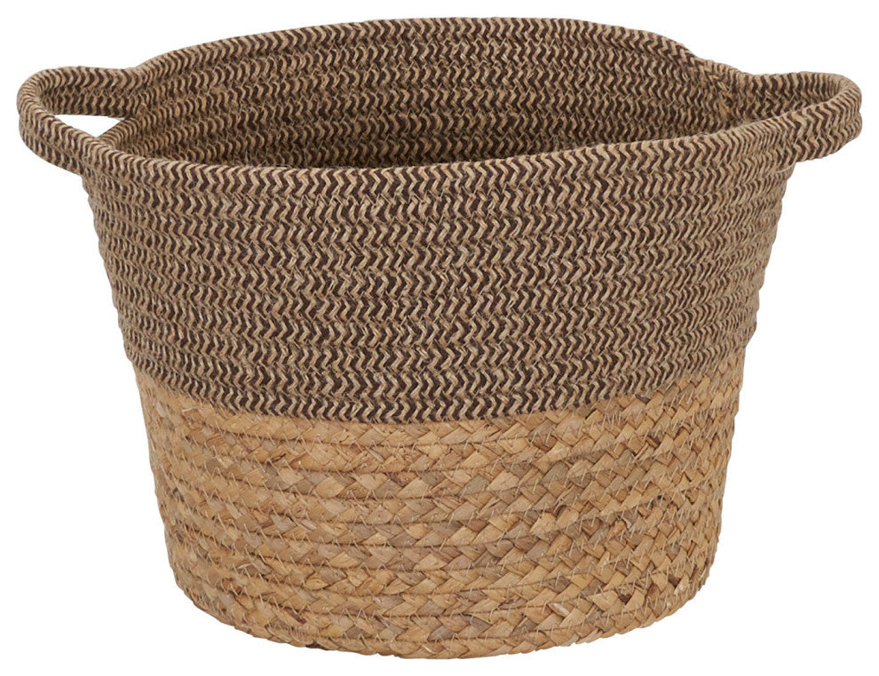 Corn and Hyacinth Wicker Basket