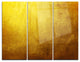 "Gold Texture Wallpaper" Digital Metal Wall Art, 3 Panels, 36"x28"