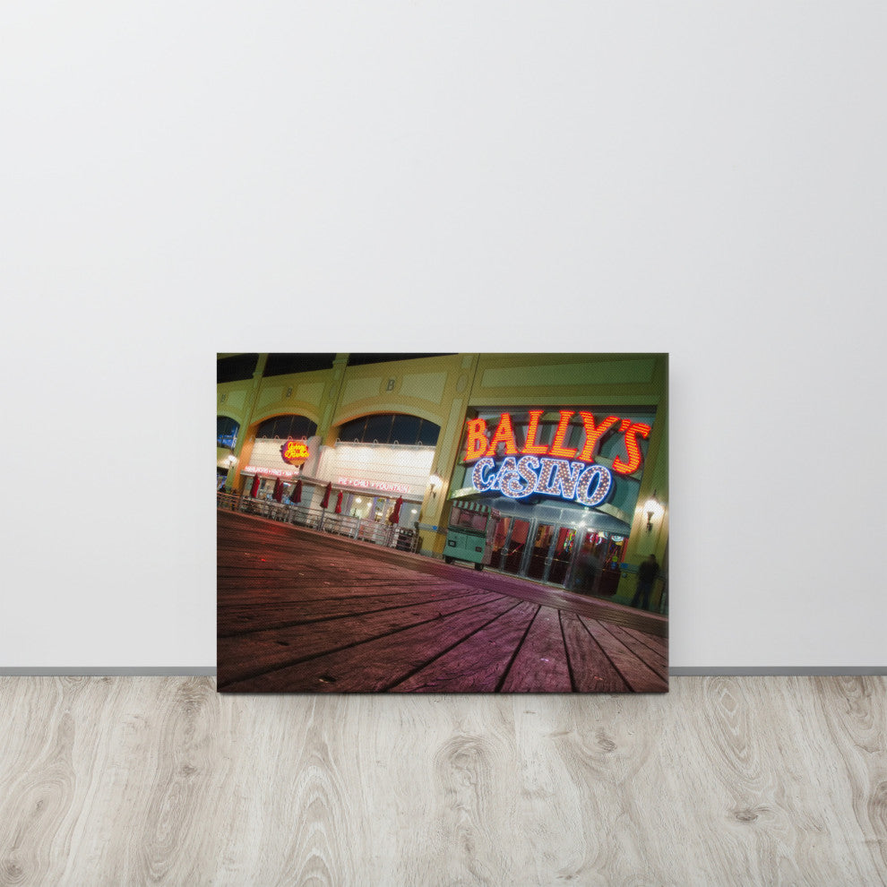 Low on the Boards Night Photography Canvas Wall Art Print, 18" X 24"