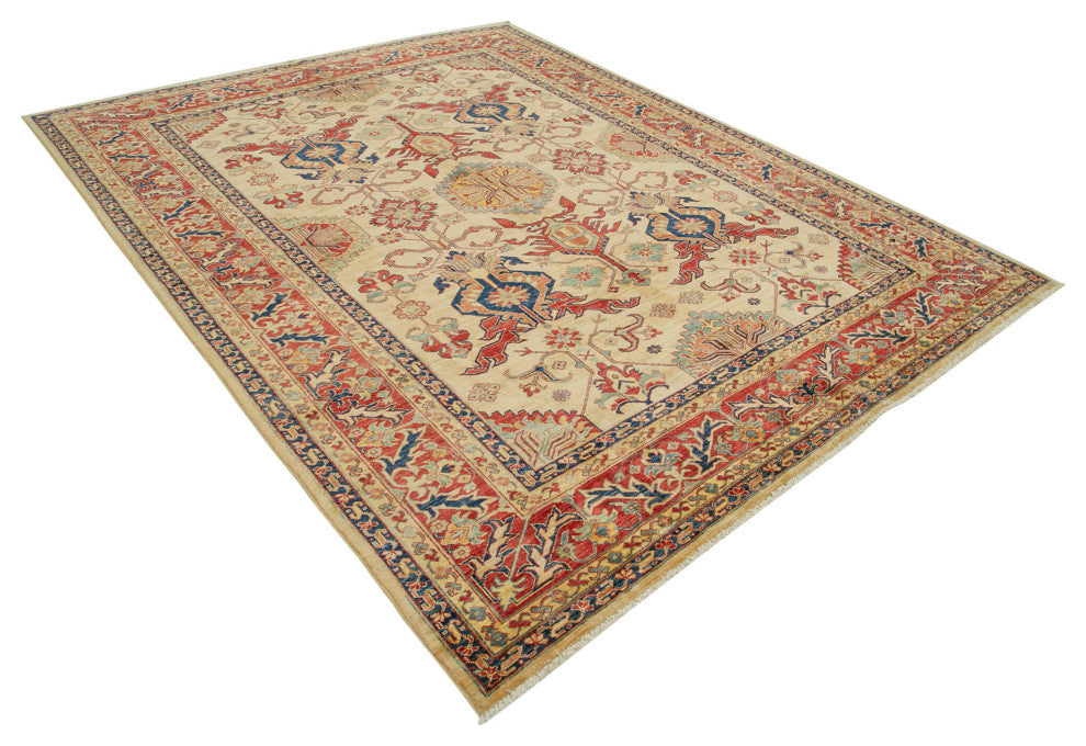 Rug N Carpet - Handmade Oriental 7' 11" x 10' 3" Soft Oushak Area Rug