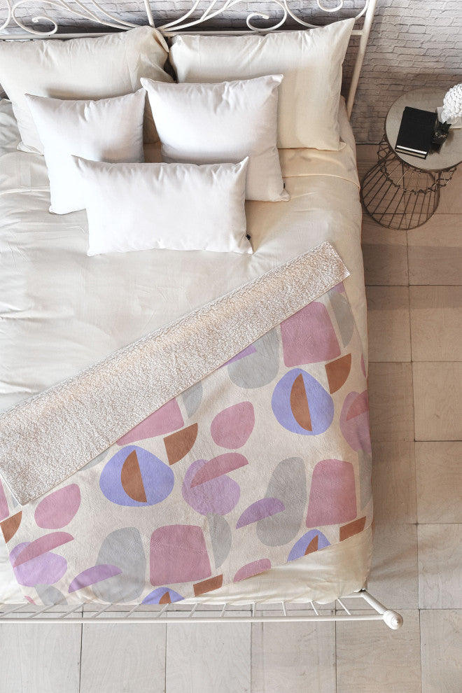 Marta Barragan Camarasa Geometric Shapes 78G Fleece Throw Blanket