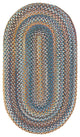 Capel Kill Devil Hill Medium Blue 0210_450 Braided Rugs - 27" X 9' Runner Runner