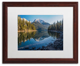 'Jasper Morning' Matted Framed Canvas Art by Pierre Leclerc