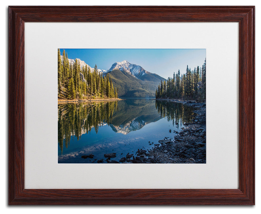 'Jasper Morning' Matted Framed Canvas Art by Pierre Leclerc