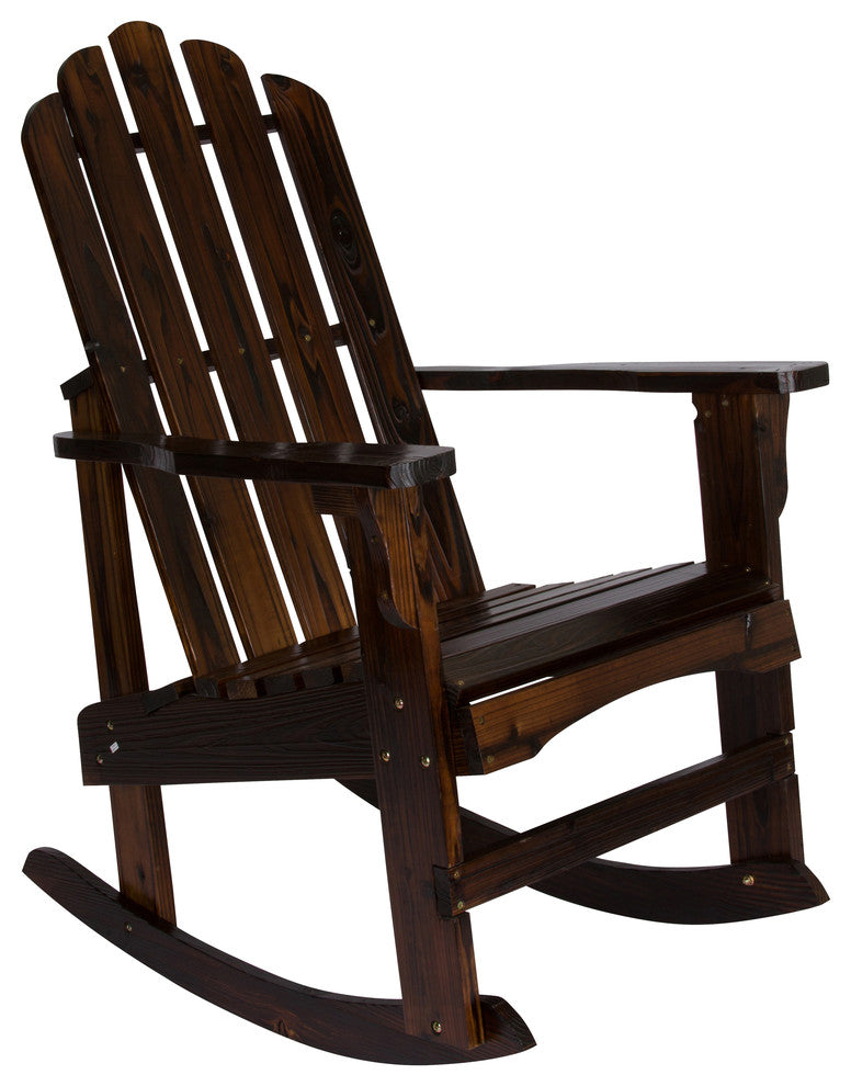 Marina Porch Rocker, Burnt Brown