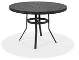 Aurora 42" Round Dining Stamped Top/Base, With Hole, Driftwood