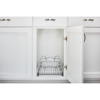 Single Tier Bottom Mount Pull Out Steel Wire Organizer, 11.75"