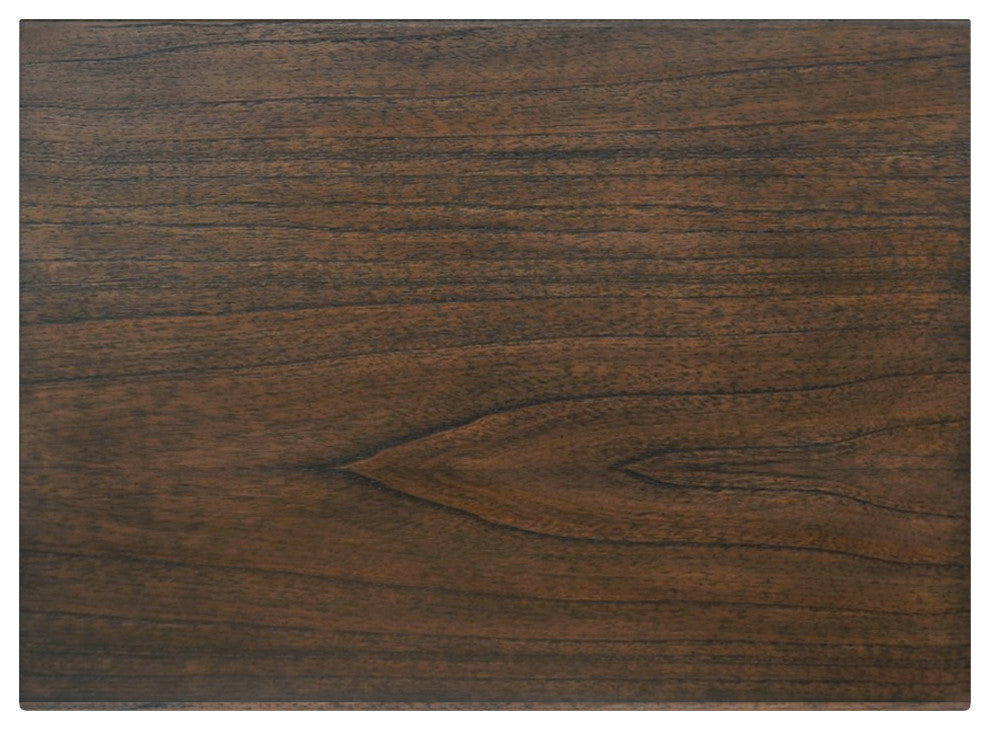 Halmstad Wood Panel 3 Drawer Narrow Nightstand, Walnut