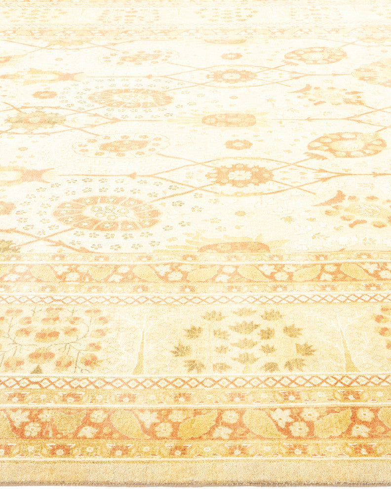 Jasmine, One-of-a-Kind Hand-Knotted Area Rug Ivory, 8'2"x10'6"