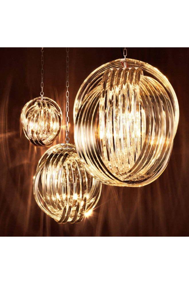 Lucite Loop Chandelier | Eichholtz Marco Polo M