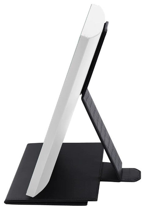 Lumiere Touch Pad Mini LED Makeup Mirror, White, Led Strip Light