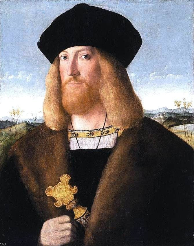 Bartolomeo Veneto Portrait of a Bearded Gentleman Gallery Wrapped Canvas Print