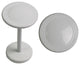 Button Medallion Drapery Holdback, Glossy White, 1 Pc.