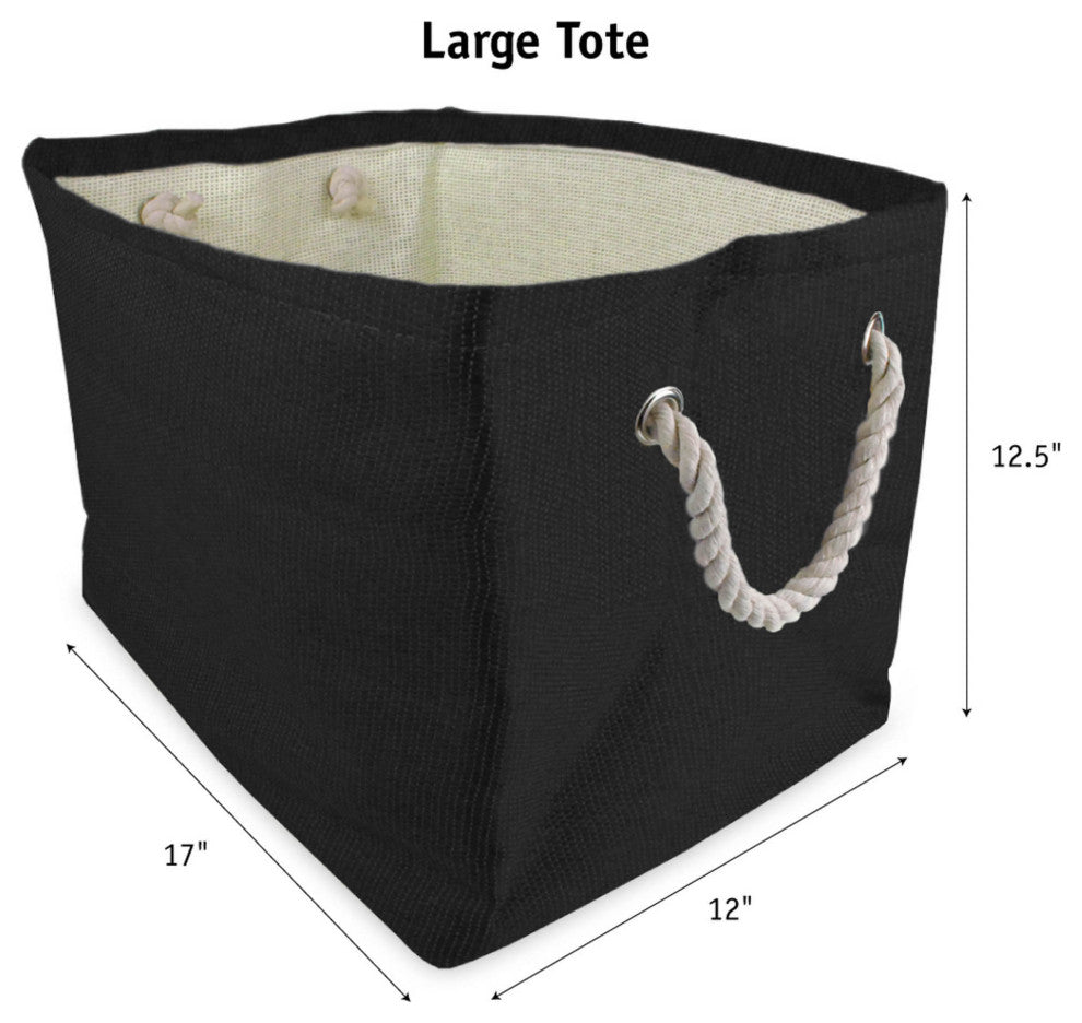 Paper Bin Stripe Nautical Blue Rectangle Large 17"x12"x12"