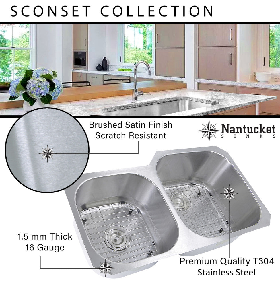 Double bowl 70/30 Undermount Stainless Sink