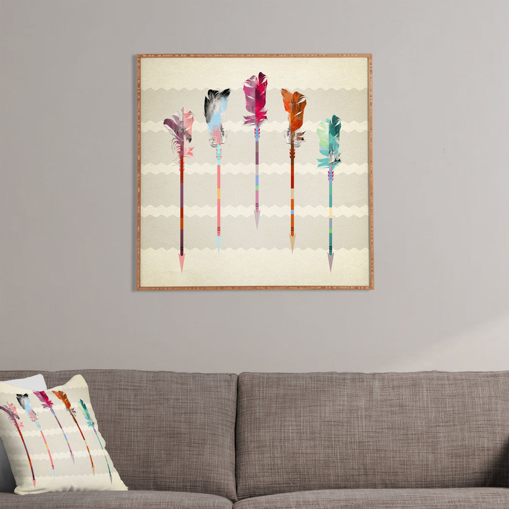 Deny Designs Iveta Abolina Feathered Arrows Framed Wall Art