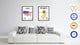 New Jersey State Flag Canvas, 22"x29"