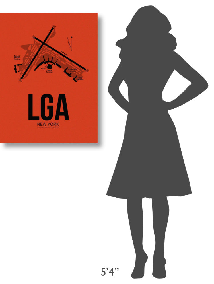 "LGA New York Airport Orange" Fine Art Print