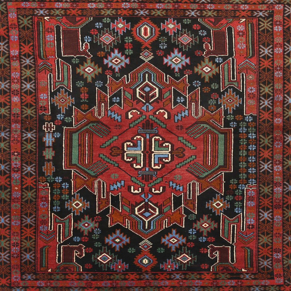 Ahgly Company Indoor Square Traditional Area Rugs, 4' Square