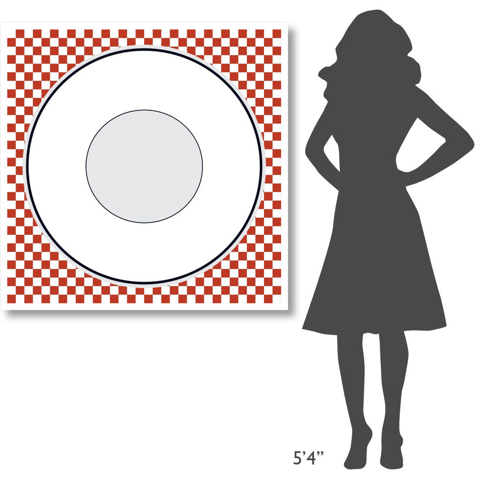 "Mealtime: Picnic - Plate" Digital Paper Print by BG.Studio, 42"x42"