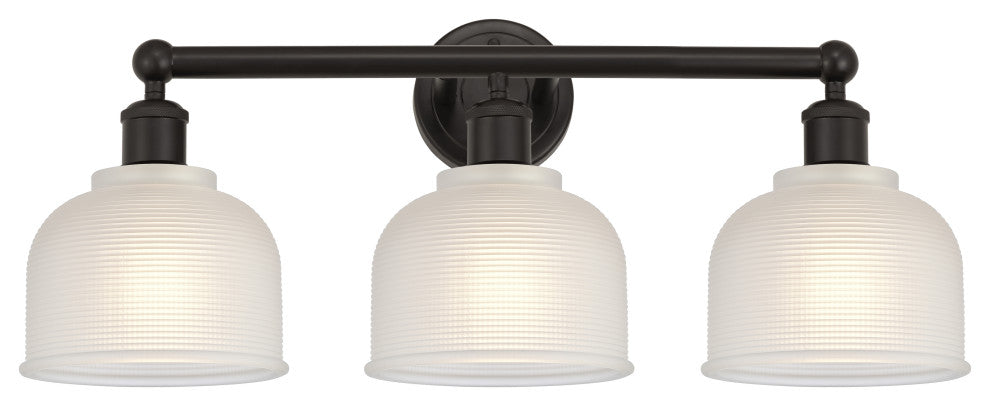 Innovations 616-3W-OB-G411 Dayton 3 Light Bath Vanity Light, Oil Rubbed Bronze
