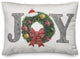 Joy Wreath 20x14 Indoor/Outdoor Pillow