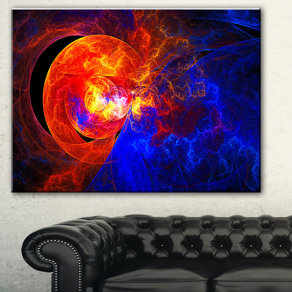 "Sunrise on a Distant Planet" Abstract Digital Art Canvas Print