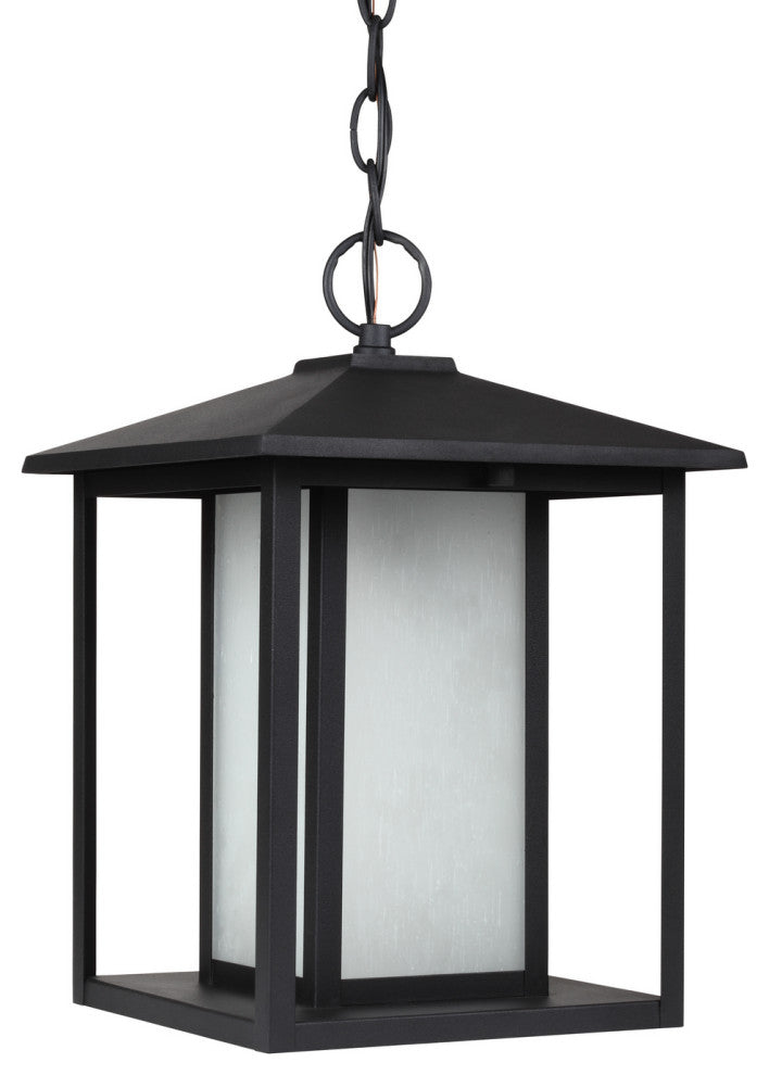 Hunnington 1-Light Outdoor Pendant, Black