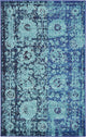 Rug Unique Loom Medici Turquoise Rectangular 3' 3 x 5' 3