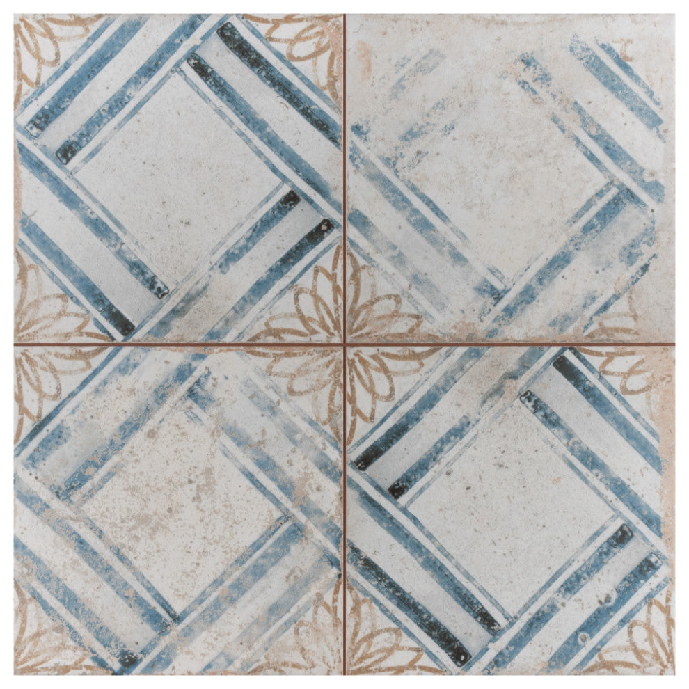 Kings Root Ceramic Floor and Wall Tile, Lattice