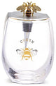 Two's Company Queen Bee Stemless Wine Glass w/ Jeweled Bee Wine Stopper