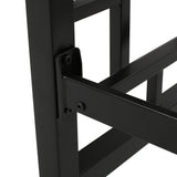 Moore Modern Iron King Bed Frame, Flat Black