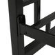 Moore Modern Iron King Bed Frame, Flat Black