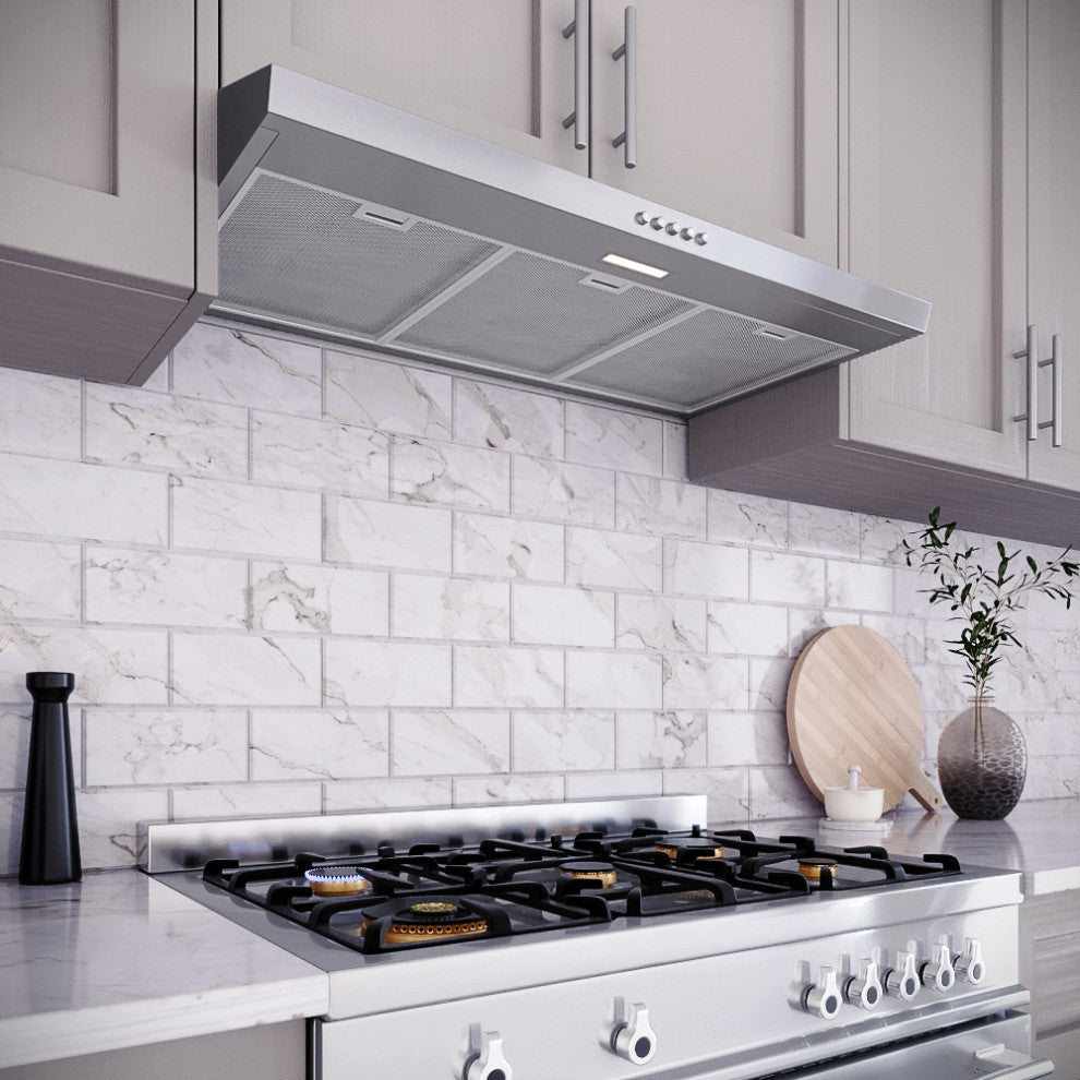 Streamline 36" Donini Ductless Undermount Range Hood, Stainless Steel