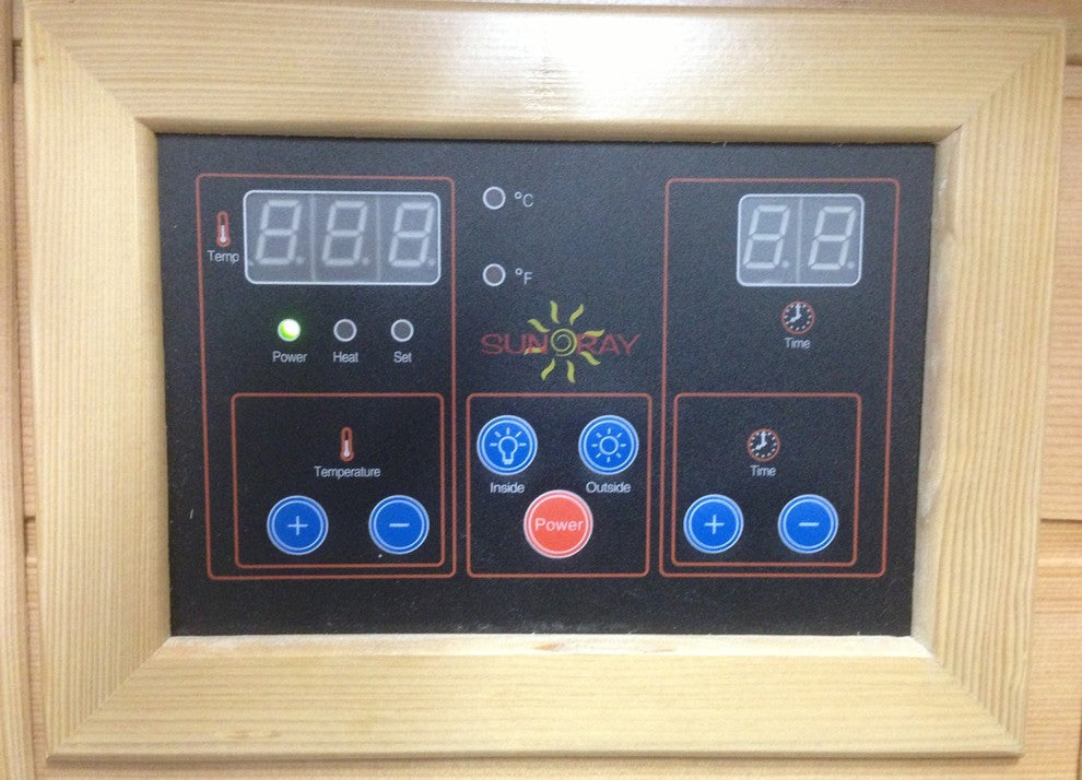SunRay Evansport 2 Person Infrared Sauna With Carbon Heaters