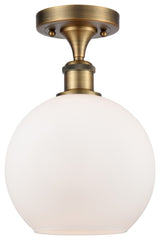 Innovations Lighting 516-1C-BB-G121-8-LED Athens 1 Light 8" Semi-Flush Mount