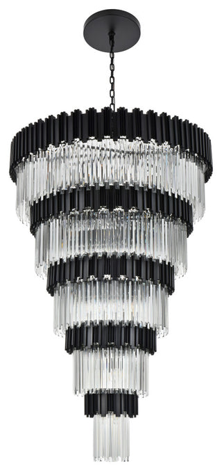 Home Living 48" Chandelier, Black