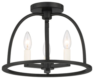Abbott 3-Light Black Ceiling Mount