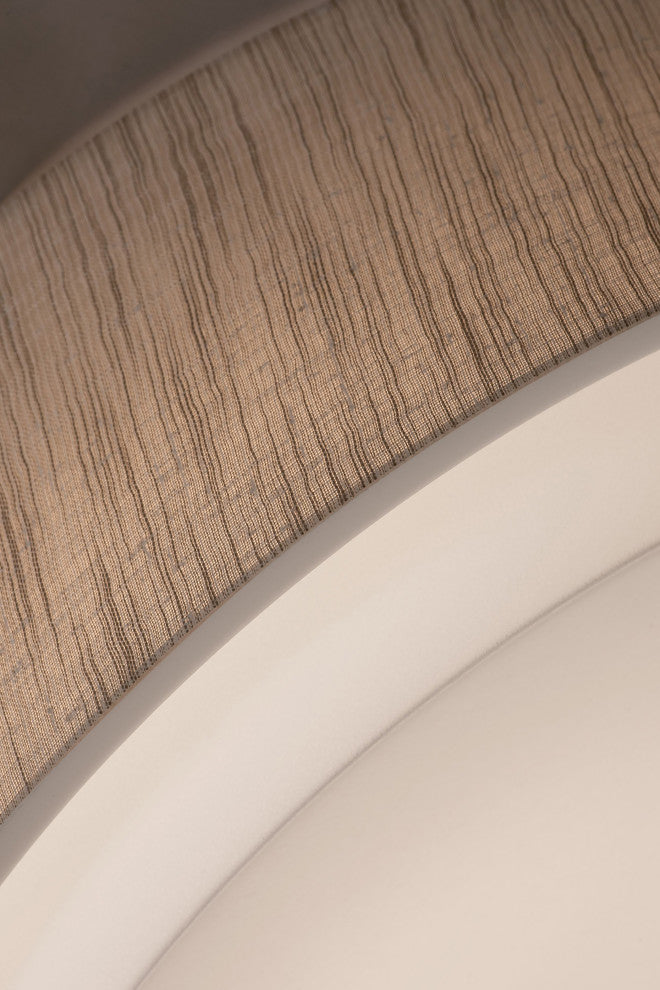 Sanibel 32" Medium Base Pendant, Satin Nickel Finish, Jute Shade