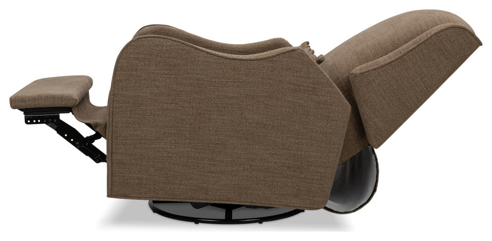 Devon Recliner and Swivel Glider, Performance Truffle Eco-Basketweave