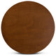 Midway 35" Round Wooden Dining Table, Walnut Effect
