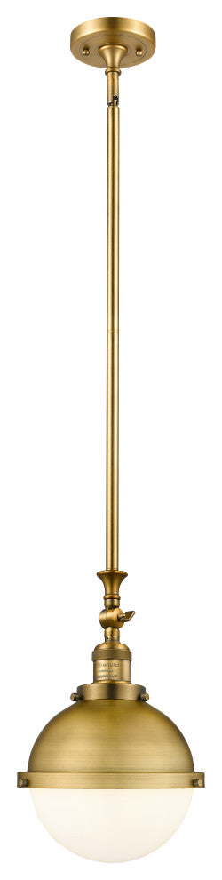Innovations 206-BB-HFS-81-BB-LED Hampden 1 Light Mini Pendant, Brushed Brass