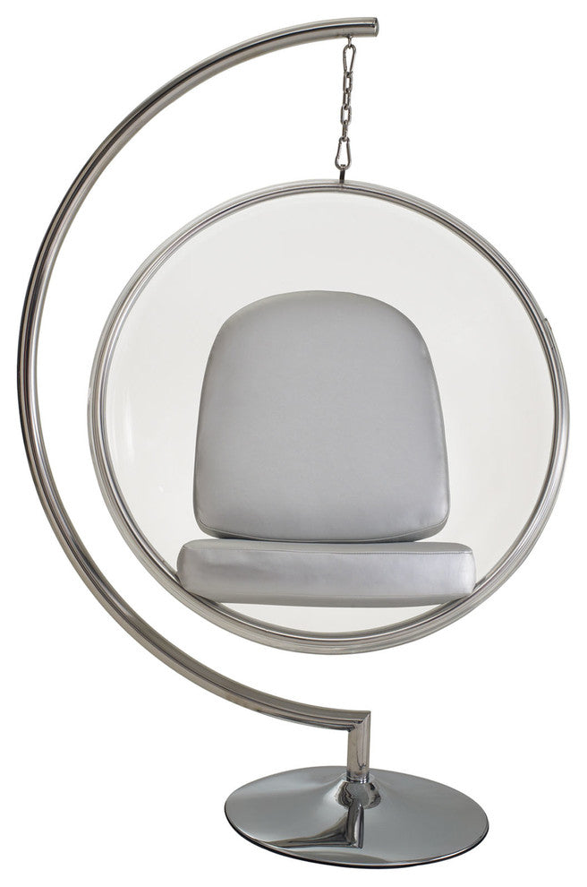 Modway Ring Lounge Chair, Silver