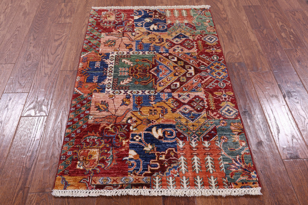 2' 8" X 4' 3" Super Kazak Hand Knotted Wool Rug - Q12769