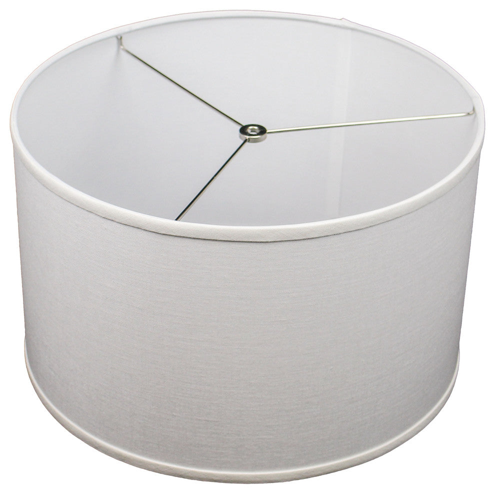 Fenchel Shades 16"x16"x10" Spider Attachment Drum Lamp Shade, Designer Lin