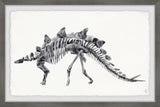 "Big Stegosaurus Skeleton" Framed Painting Print, 30"x20"