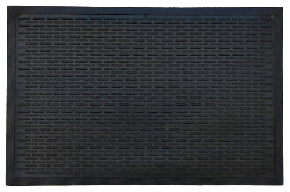 Rubber Ridge Scraper Doormat, 22"x34"