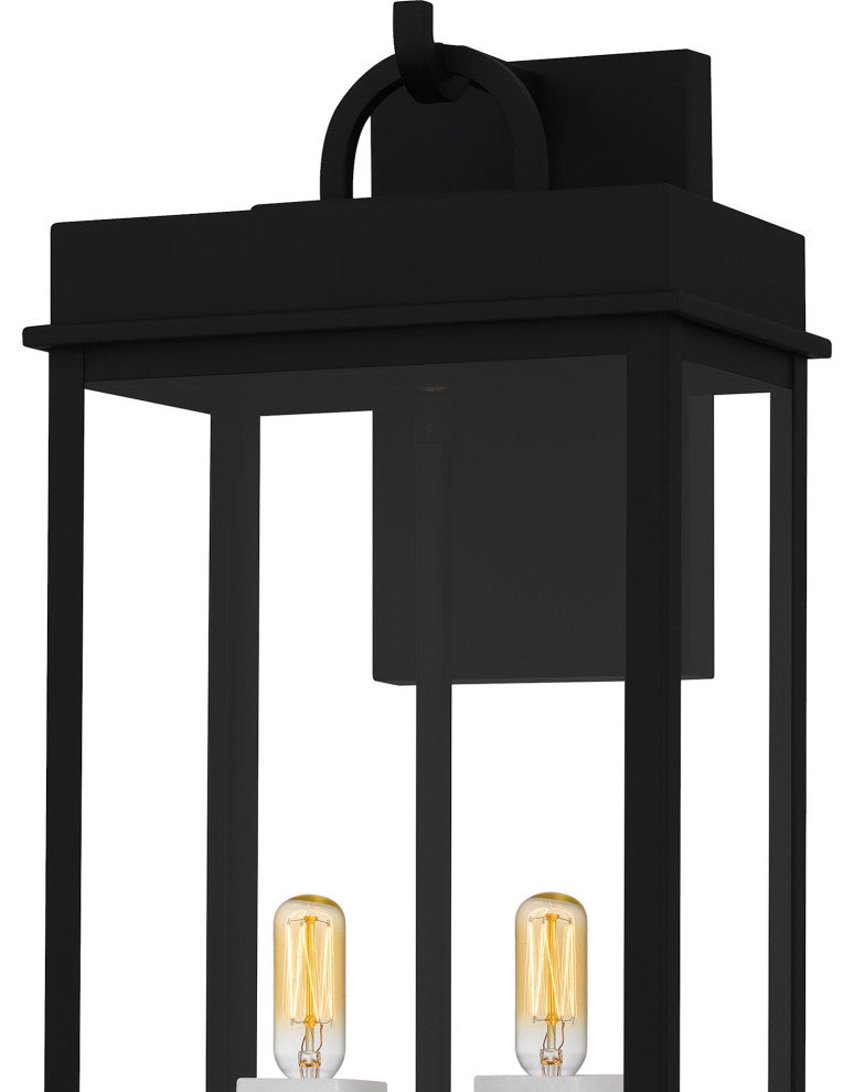 Quoizel CAM8409 Carmen 2 Light 22" Tall Outdoor Wall Sconce - Matte Black